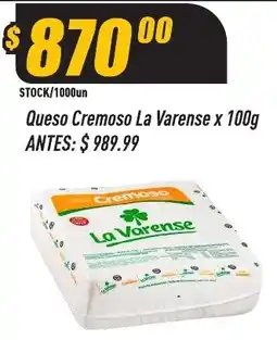 Supermercados Comodin La varense queso cremoso oferta