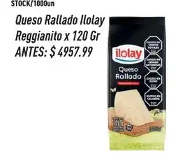 Supermercados Comodin Ilolay queso rallado reggianito oferta