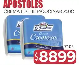 Masivos La paulina queso cremoso tradicional oferta