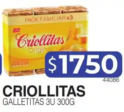 Masivos Criollitas galletitas oferta