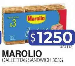 Masivos Marolio galletitas sandwich oferta
