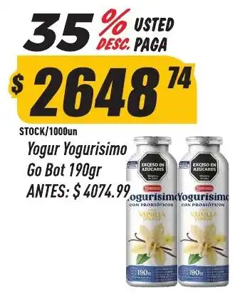 Yogur Yogurisimo Go Bot 190gr