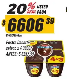 Supermercados Comodin Danette postre selecc oferta