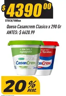 Supermercados Comodin Casancrem queso clasico oferta