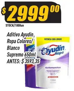Supermercados Comodin Ayudin aditivo ropa colores/ blanco supremo oferta