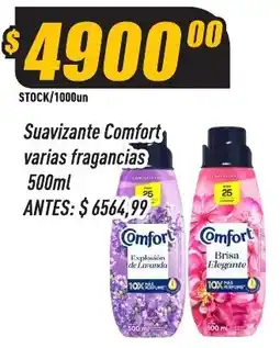 Supermercados Comodin Comfort suavizante varias fragancias oferta
