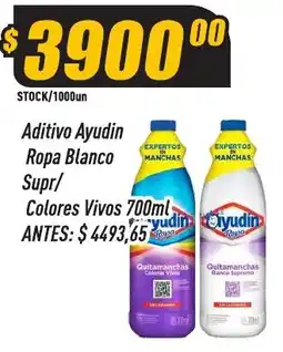 Supermercados Comodin Ayudin aditivo ropa blanco supr/ colores vivos oferta