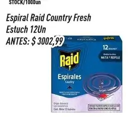 Supermercados Comodin Raid espirales country oferta