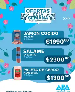 APA Supermercados Paladini jamon cocido oferta