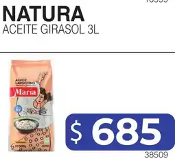 Masivos Natura aceite girasol 3l oferta