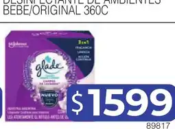 Masivos Glade desinfectante de ambientes bebe/original 360c oferta