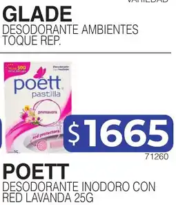 Masivos Poett desodorante inodoro con red lavanda oferta