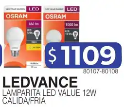 Masivos Ledvance lamparita led value 12w oferta