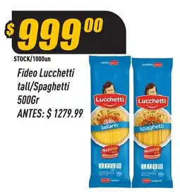 Supermercados Comodin Lucchetti fideo tall/spaghetti oferta