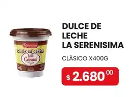Piantoni Supermayorista La serenisima dulce de leche clasico oferta