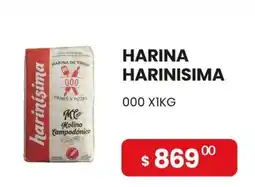 Piantoni Supermayorista Harinísima harina de trigo 000 oferta