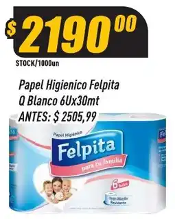 Supermercados Comodin Felpita papel higienico oferta