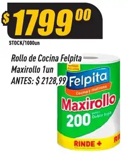 Supermercados Comodin Felpita rollo de cocina maxirollo oferta
