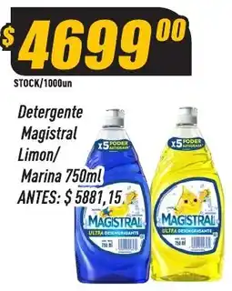 Supermercados Comodin Magistral detergente limon marina oferta