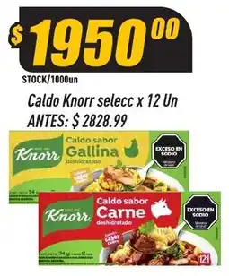Supermercados Comodin Knorr caldo sabor gallina deshidratado caldo sabor carne deshidratado oferta