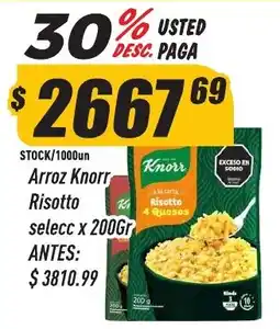 Supermercados Comodin Knorr arroz risotto selecc oferta