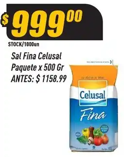 Supermercados Comodin Celusal sal fina oferta