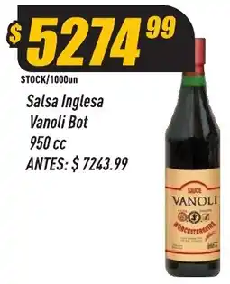 Supermercados Comodin Vanoli salsa inglesa oferta