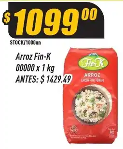 Supermercados Comodin Fin-K arroz oferta