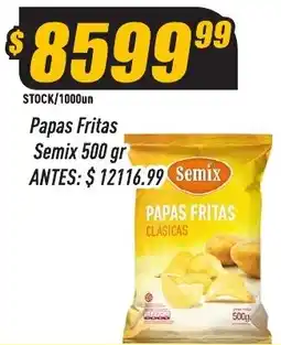 Supermercados Comodin Semix papas fritas oferta
