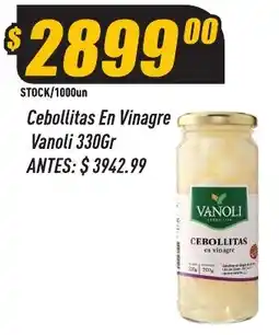 Supermercados Comodin Vanoli cebollitas en vinagre oferta