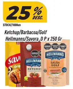 Supermercados Comodin Hellmanns ketchup/barbacoa/golf oferta