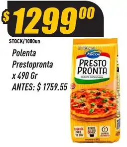 Supermercados Comodin Arcor polenta prestopronta oferta