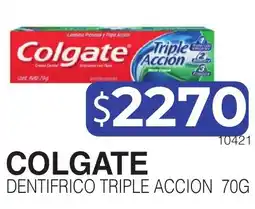 Masivos Colgate dentifrico triple accion oferta