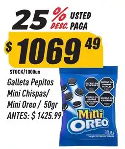 Supermercados Comodin Mini Oreo galleta pepitos mini chispas oferta