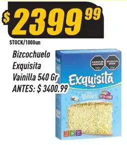 Supermercados Comodin Bizcochuelo Exquisita Vainilla oferta
