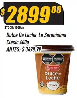 Supermercados Comodin La serenisima dulce de leche clasico oferta