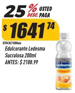 Supermercados Comodin Ledesma edulcorante sucralosa oferta