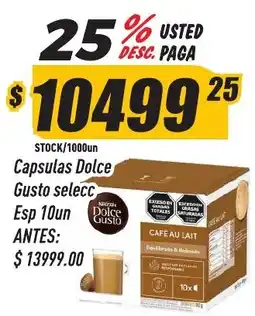 Supermercados Comodin Dolce Gusto capsulas cafe au lait oferta