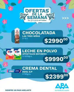 APA Supermercados Las tres niñas chocolatada oferta