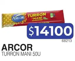 Masivos Arcor turrón mani 50u oferta