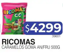 Masivos Ricomás caramelos goma an/fru oferta
