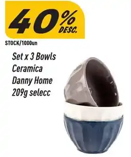Supermercados Comodin Danny home ceramica set x 3 bowls oferta