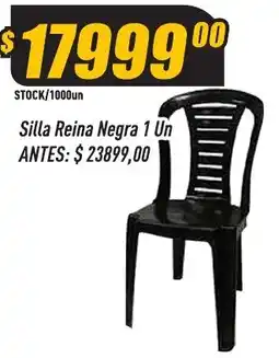 Supermercados Comodin Silla Reina Negra oferta