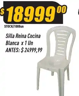 Supermercados Comodin Silla Reina Cocina Blanca oferta