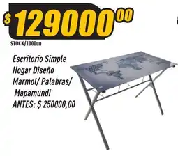 Supermercados Comodin Hogar Diseño Escritorio Simple oferta