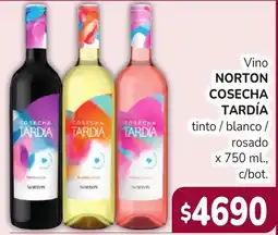 Unico Supermercados Norton vino cosecha tardía oferta