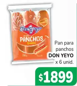 Unico Supermercados Don yeyo panchos oferta