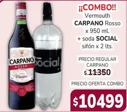 Unico Supermercados Carpano vermouth rosso oferta