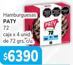 Unico Supermercados Paty hamburguesas oferta