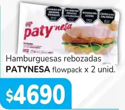Unico Supermercados Patynesas hamburguesas rebozadas oferta